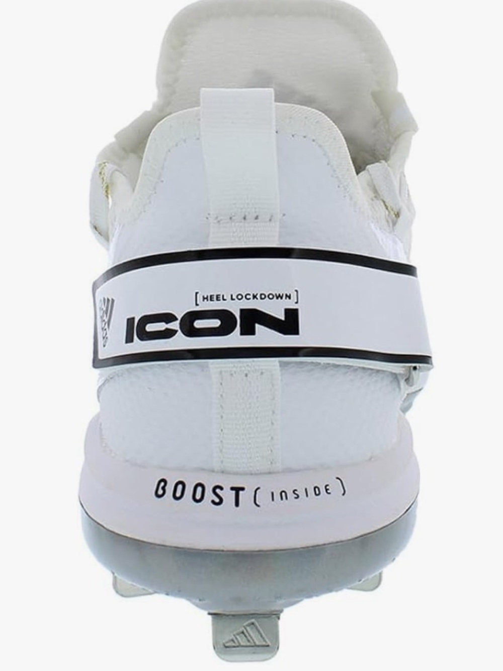 New adidas Men's Icon 7 Boost Baseball Cleats size 14 white black - Picture 3 of 8